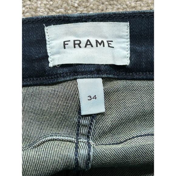 FRAME Women’s Size 34 Le High Flare Dark Wash Jeans LHF712 - Picture 5 of 11